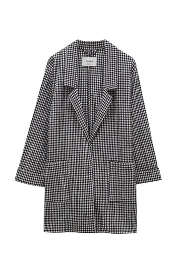 pull and bear checked jacket
