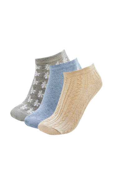Pack of daisy ankle socks