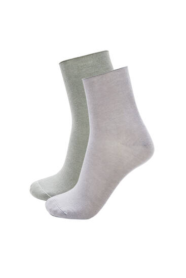 Pack of modal print ankle socks