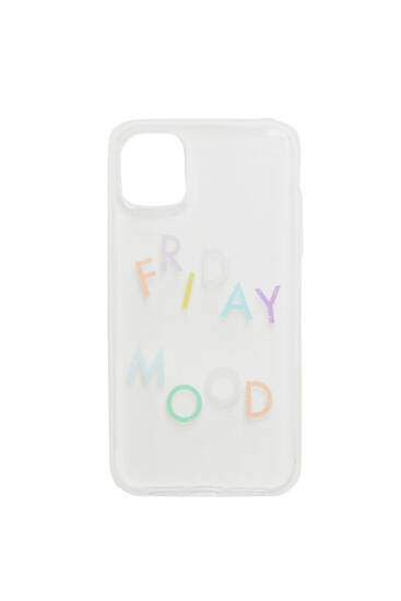 Transparent ‘Friday Mood’ smartphone case