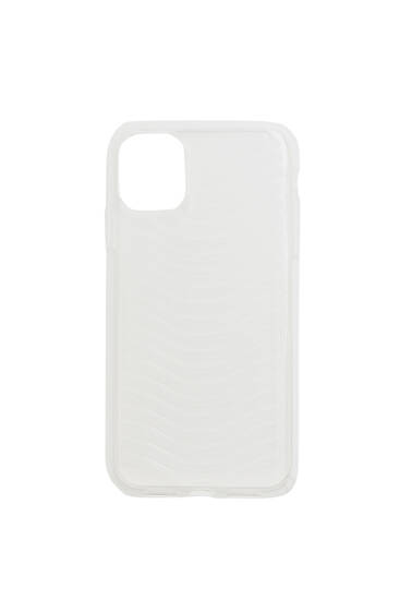 Transparent wavy smartphone case