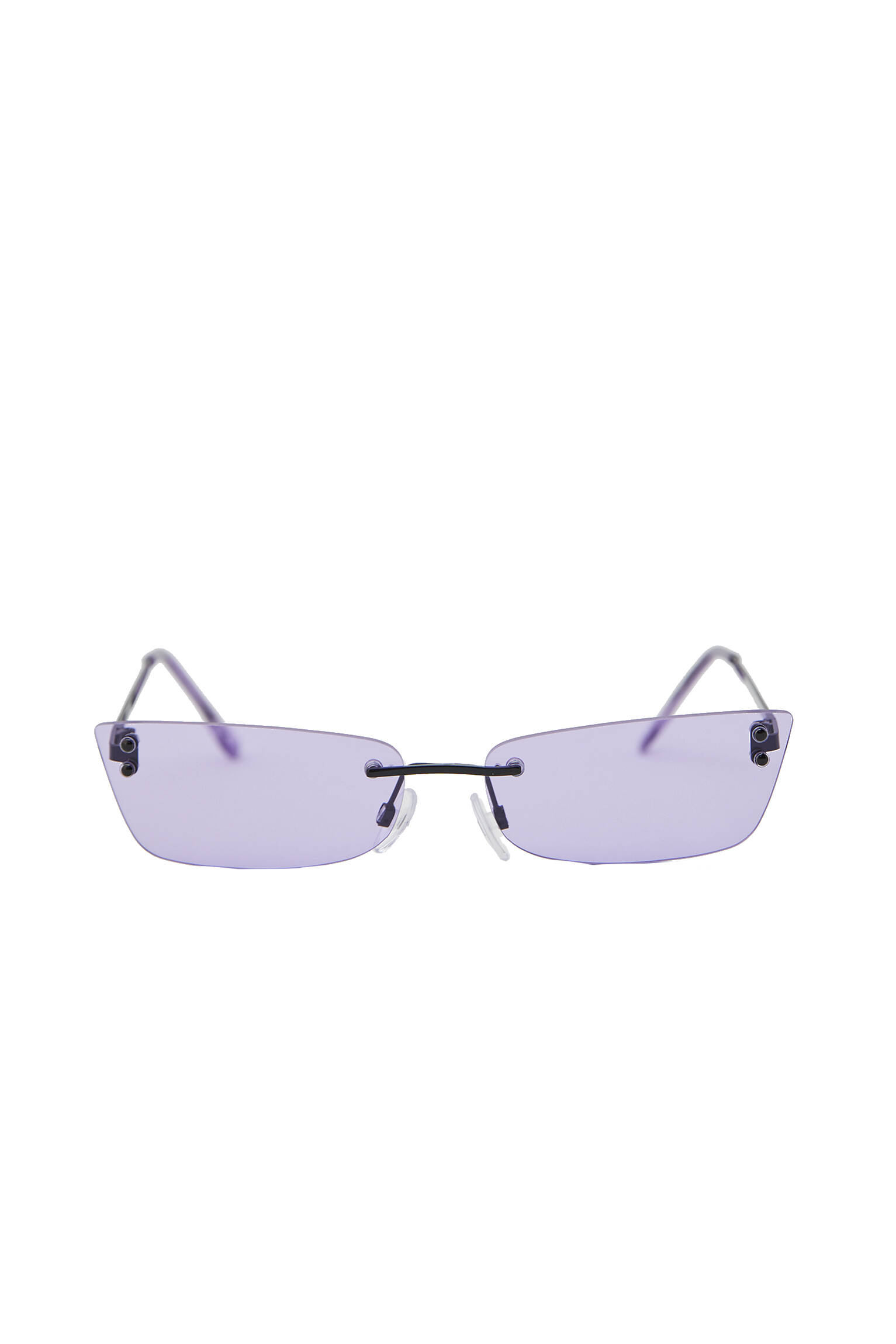 Прямоугольные солнцезащитные очки без оправы СИРЕНЕВЫЙ Pull & Bear