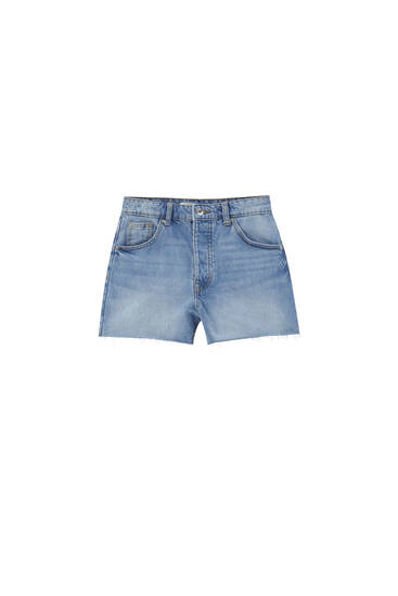 Basic denim shorts - ecologically grown cotton (at least 50%)