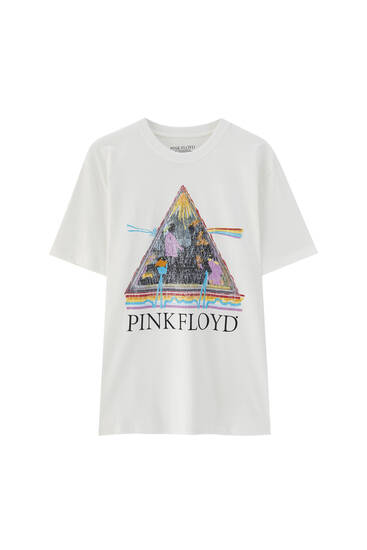 Blukinti marškinėliai su „Pink Floyd“ logotipu