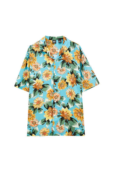 Camiseta girasoles pull and bear Clearance