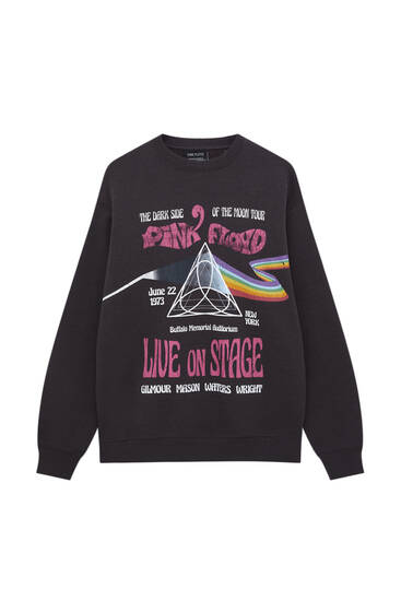 pull and bear pink sweatshirt