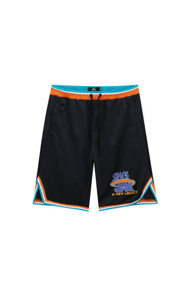 Space Jam basketball Bermuda shorts