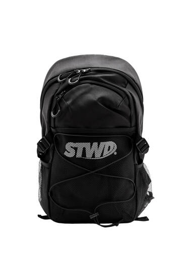 Black mesh STWD backpack