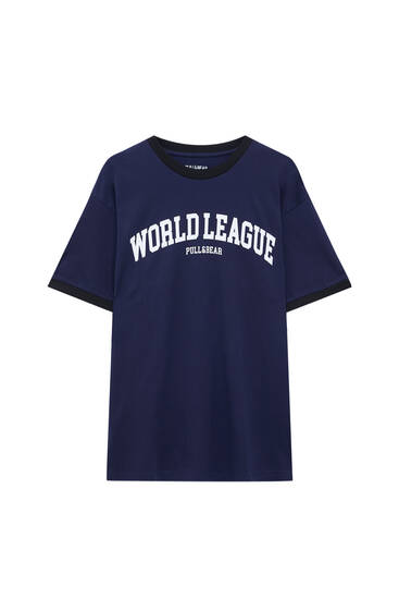 Navy blue World League T-shirt