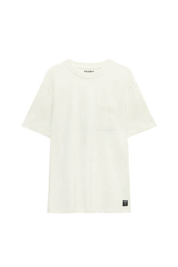 Premium fabric oversize T-shirt with pocket