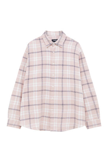 Checked shirt in pastel tones