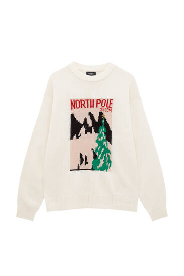 North Pole Christmas knit sweater