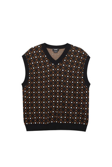 chaleco punto hombre