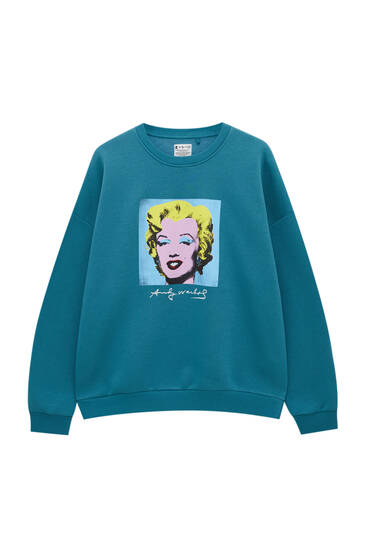 Andy Warhol Marylin print sweatshirt