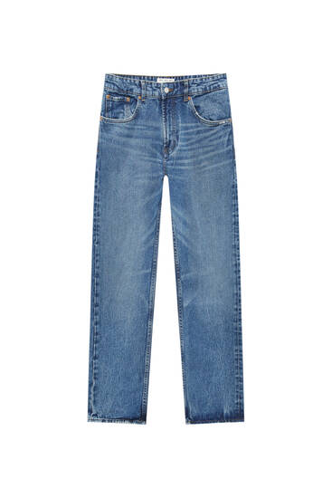 Τζιν παντελόνι vintage basic σε ίσια γραμμή