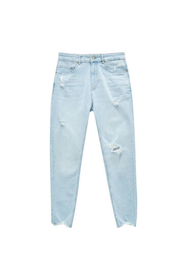 Carrot fit ripped jeans Clearance