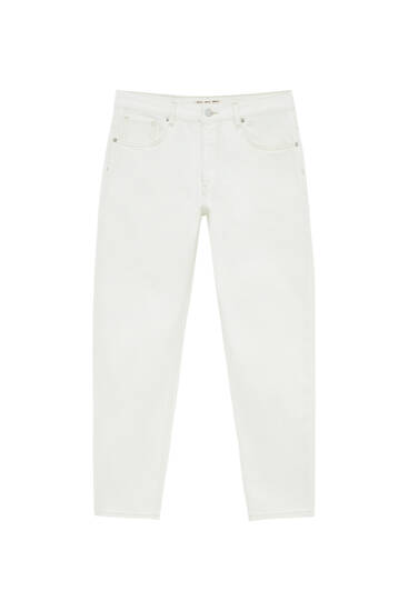 Λευκό τζιν παντελόνι basic