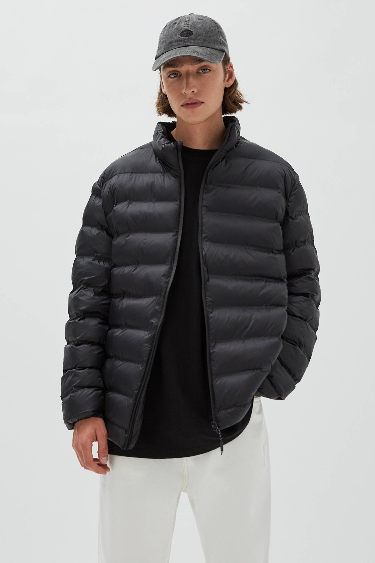 Pull & Bear - Lightweight puffer jacket with zip