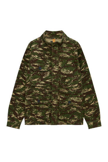 Camouflage print jacket