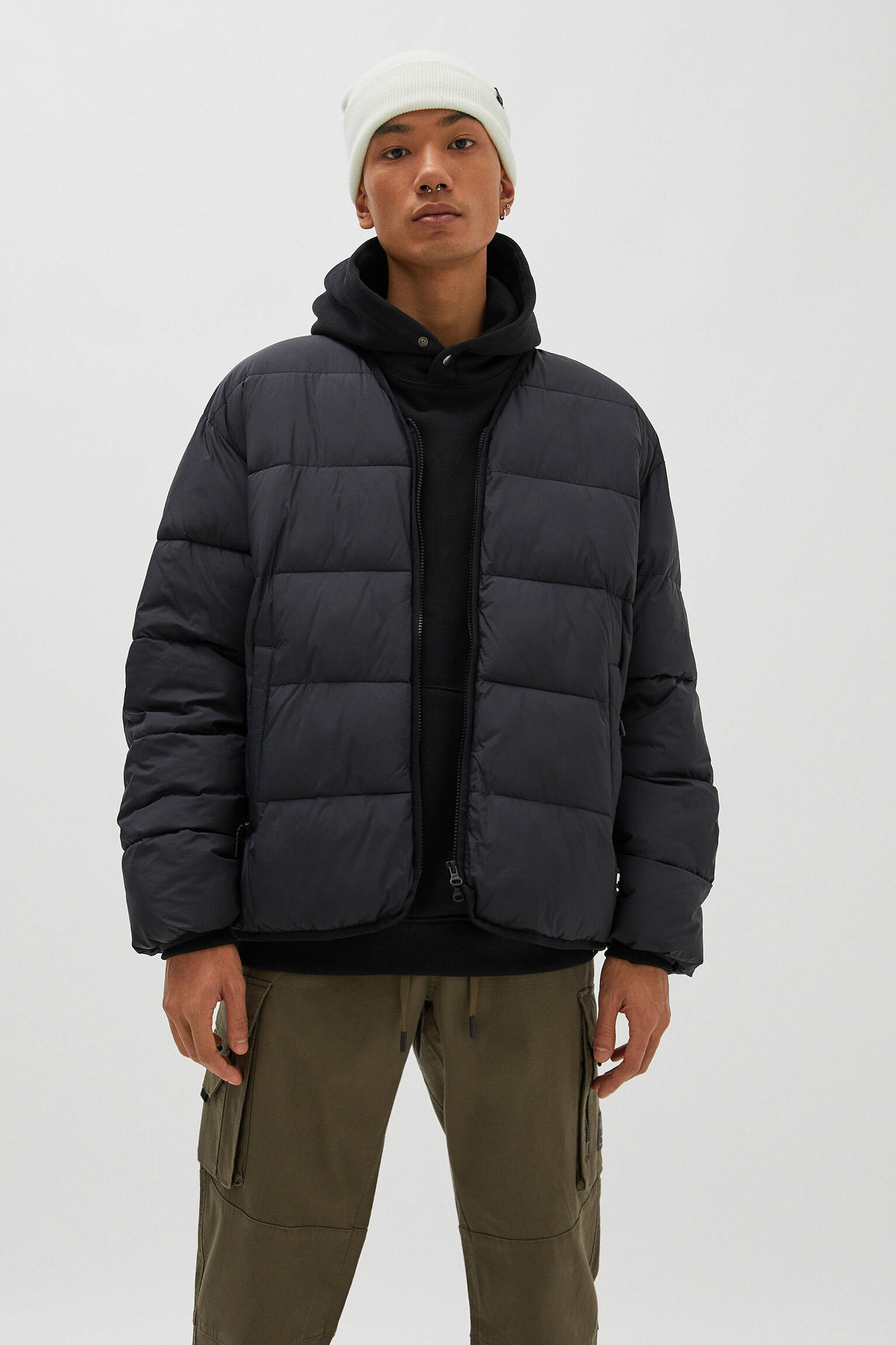 Modalite.net - Pull & Bear - Nylon puffer jacket