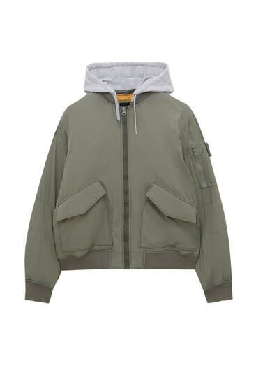 hooded jacket pull and bear