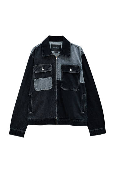 pull and bear colour block jacket