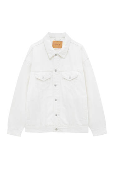 pull and bear black denim jacket