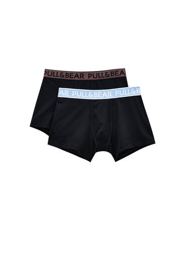 2-pack of boxers with textured waistband