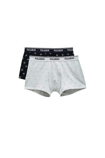 2-pack of atom-print boxers