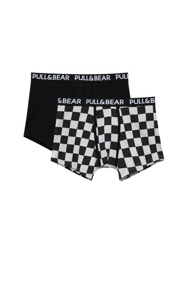 2-pack of chequered boxers