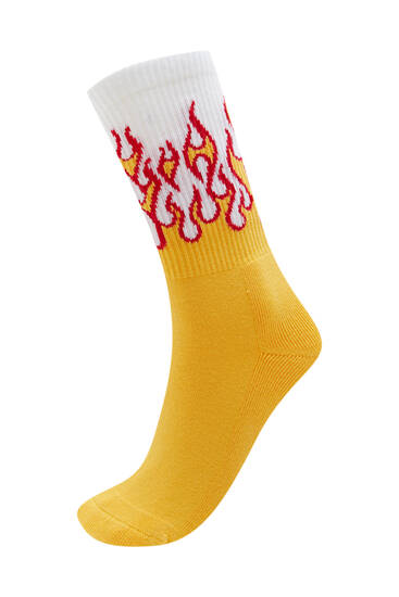 Long flame socks
