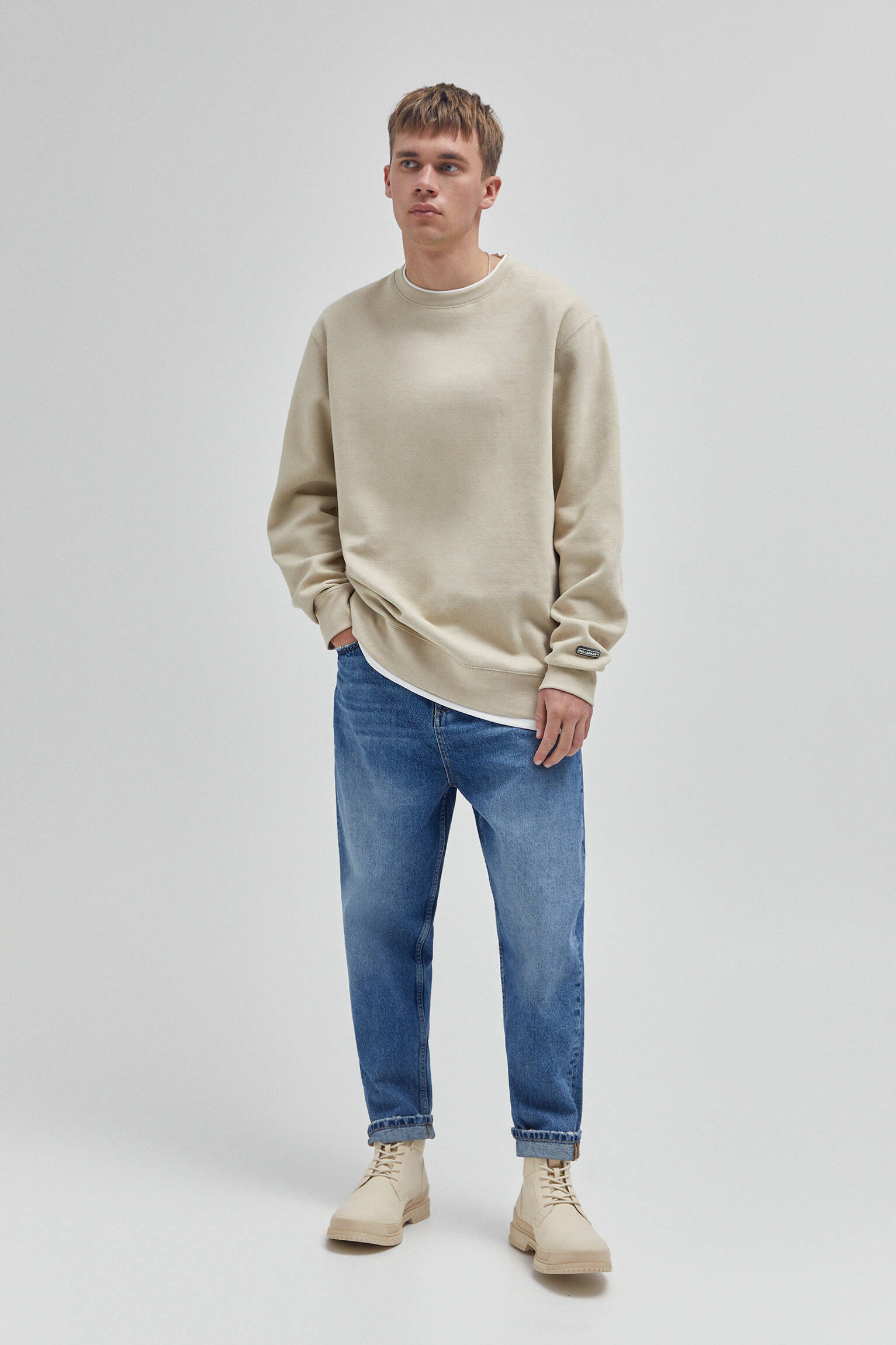 Pull \u0026 Bear - Sudadera básica regular fit