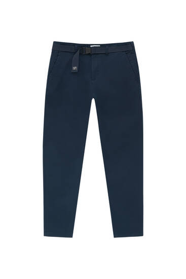 Smart skinny-fit chino trousers