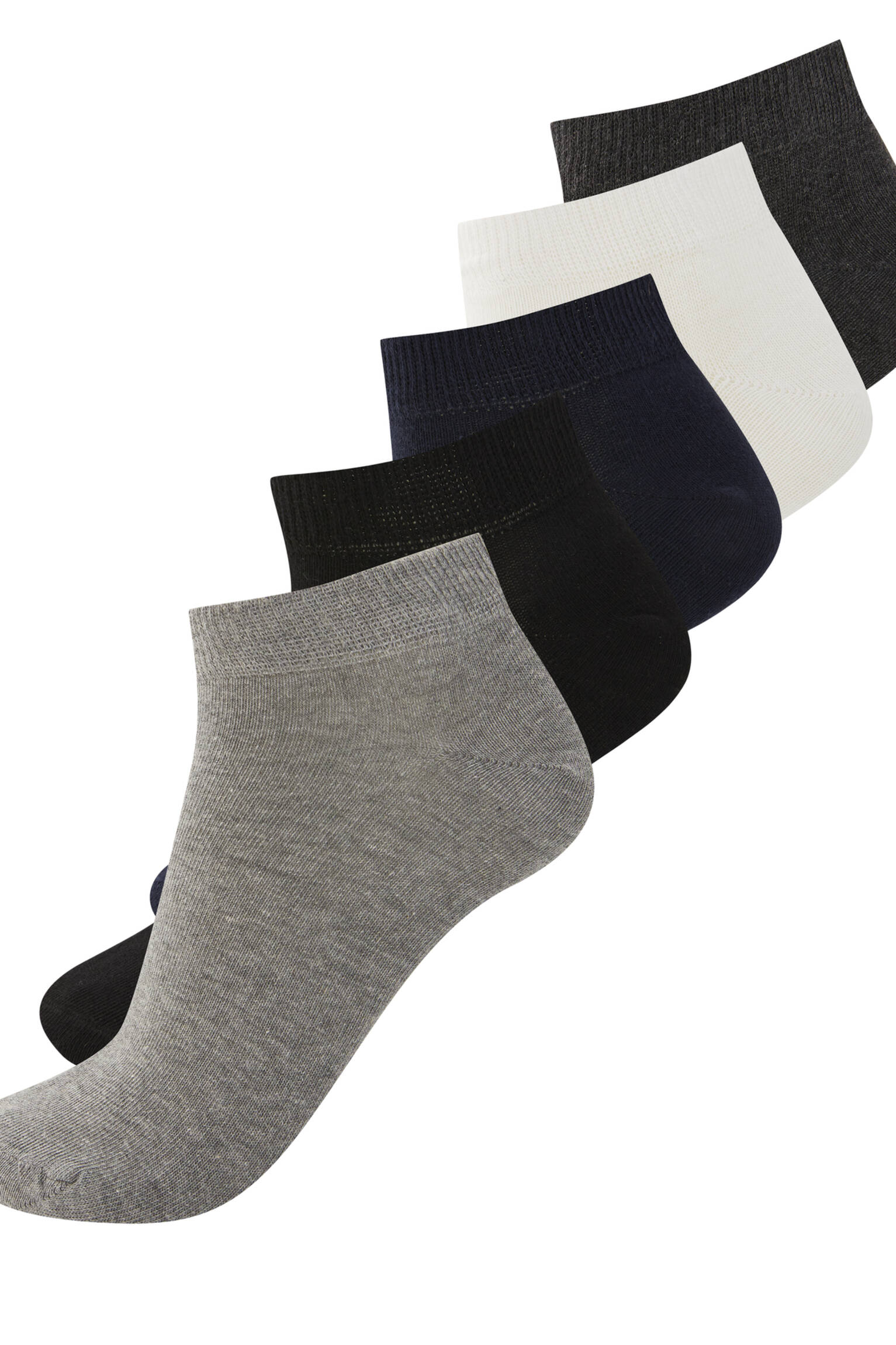 Набор из 5 пар коротких носков разных цветов РАЗНЫЕ Pull & Bear