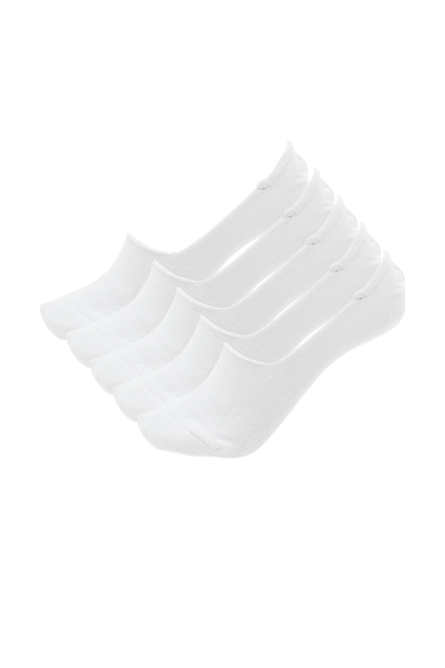 Набор из 5 пар коротких белых носков БЕЛЫЙ Pull & Bear