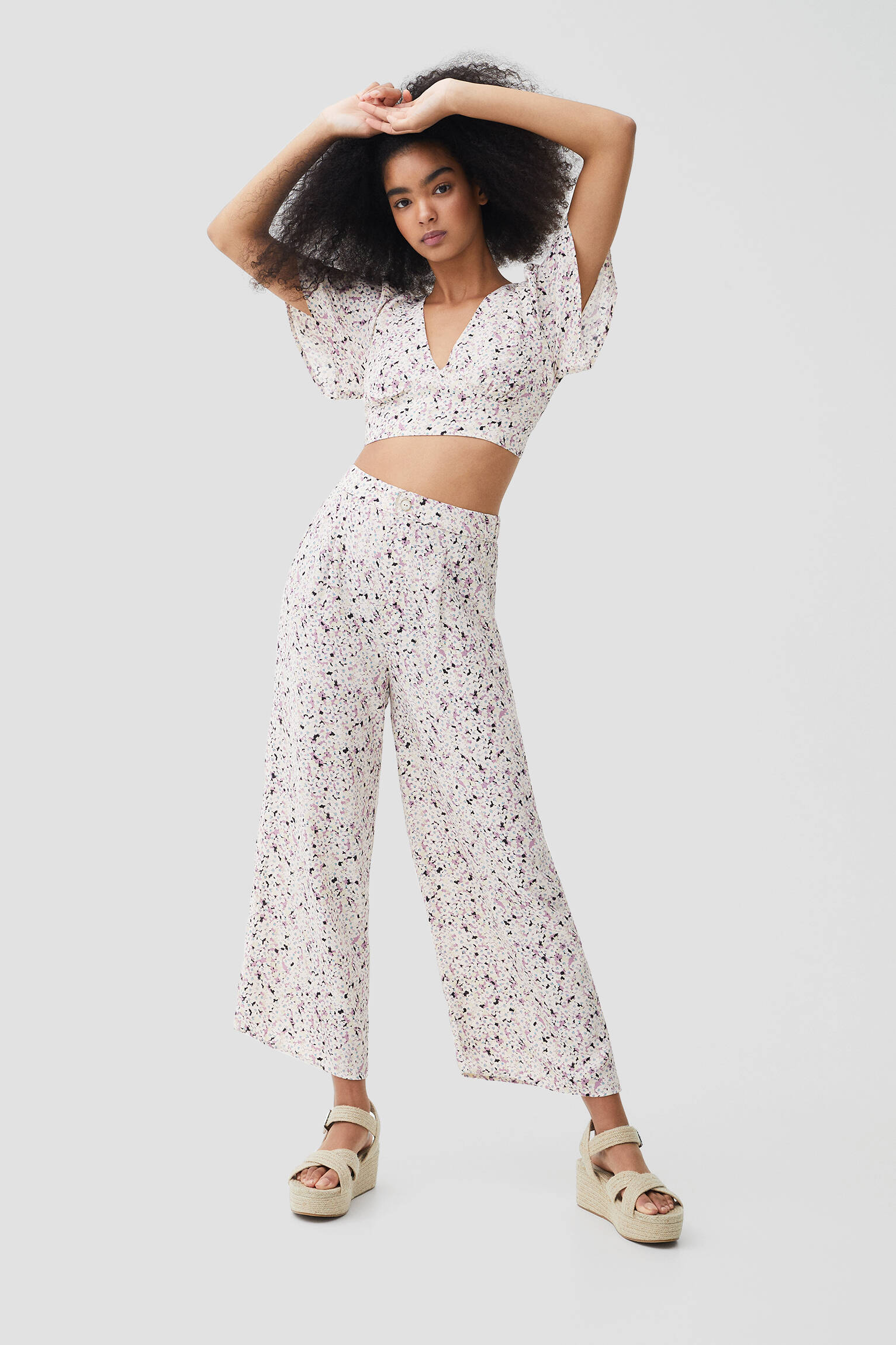 Pull \u0026 Bear - Cuña cruzada yute