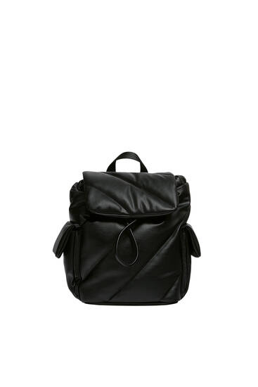 pull and bear black backpack