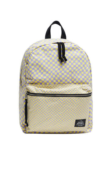 vans chequered backpack