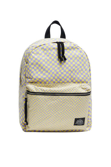 Chequered backpack