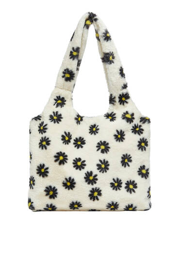 Tote bag with daisies