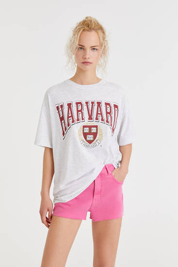 pull and bear harvard t shirt