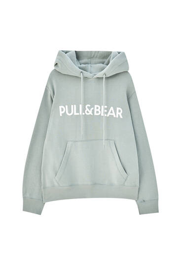 pull and bear logo hoodie women's