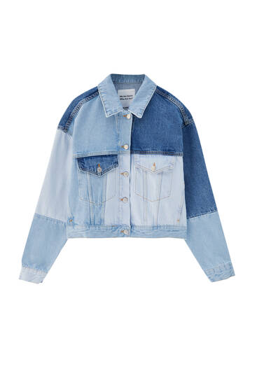 patchwork jean jacket