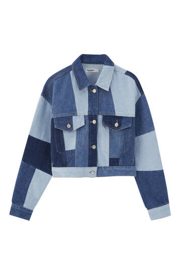 patchwork jean jacket