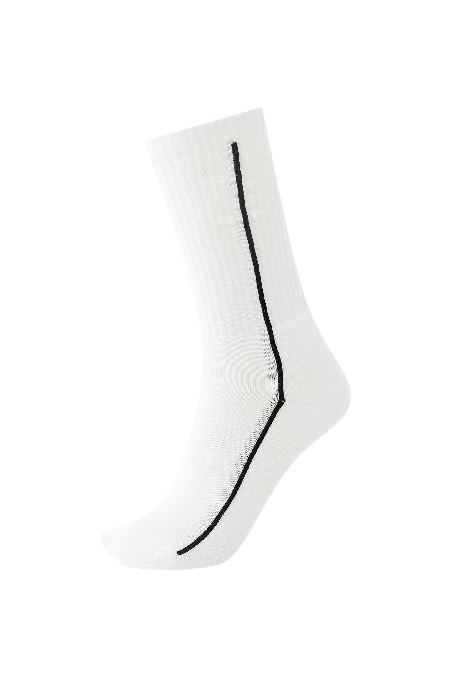 БЕЛЫЙ Белые носки с контрастными полосами Pull & Bear