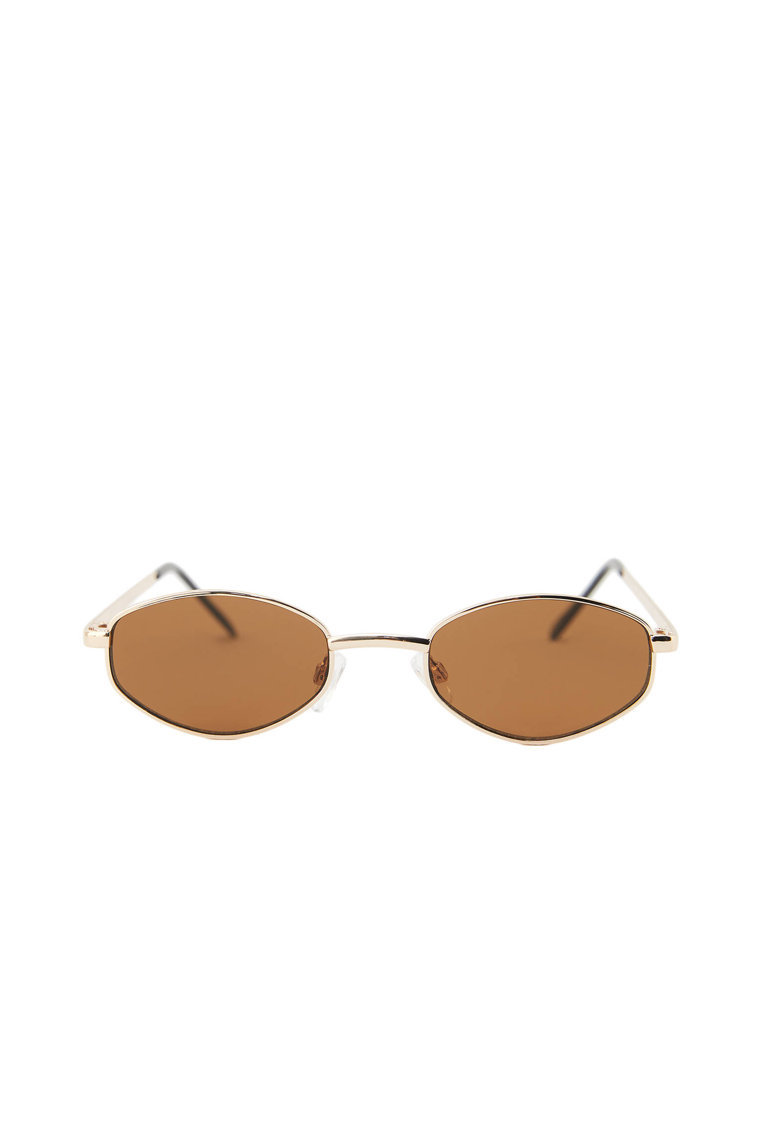 ЗОЛОТОЙ Солнцезащитные очки в оправе с геометрическим принтом Pull & Bear
