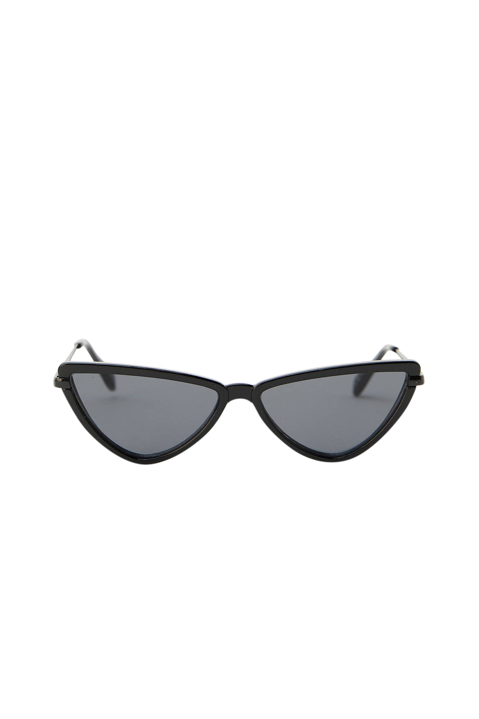 ЧЕРНЫЙ Солнцезащитные очки в оправе геометрической формы «кошачий глаз» Pull & Bear