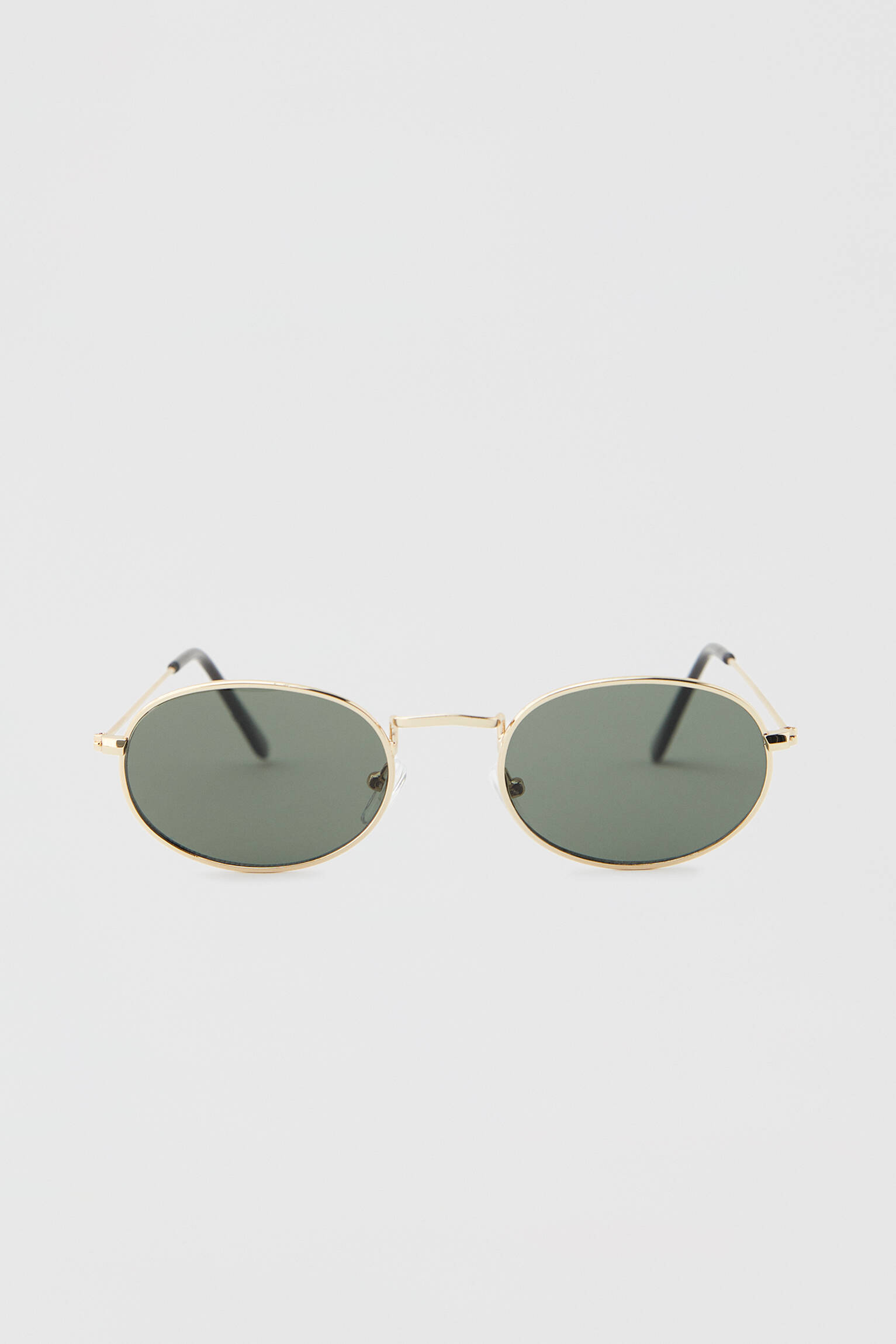 ЗОЛОТОЙ Солнцезащитные очки в металлической овальной оправе Pull & Bear
