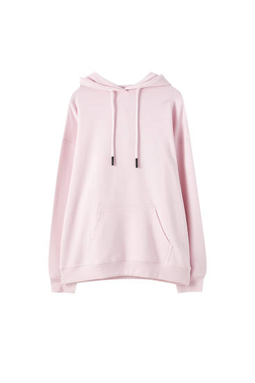 Basic oversize pouch pocket hoodie 