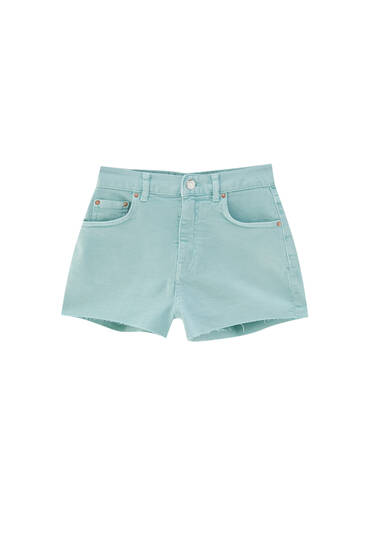 short blanco mujer tiro alto